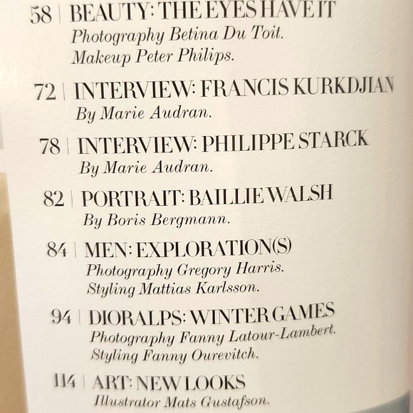 NEW Dior Magazine Issue 43 Fall 114 Pages - Picture 7 of 11